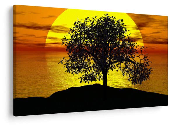 Slika siluete stabla (90x60 cm)