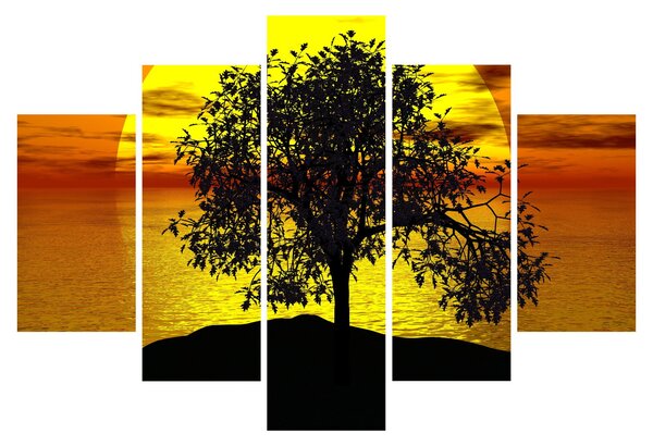 Slika siluete stabla (150x105 cm)
