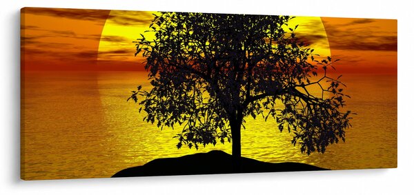 Slika siluete stabla (120x50 cm)