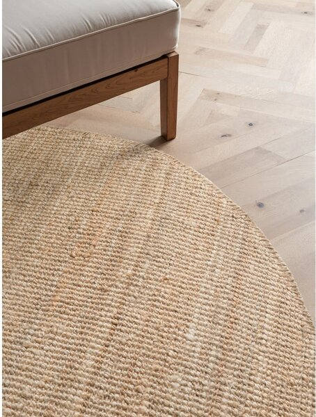Juten okrugli tepih u prirodnoj boji ø 200 cm Bouclé Jaipur – Hanse Home
