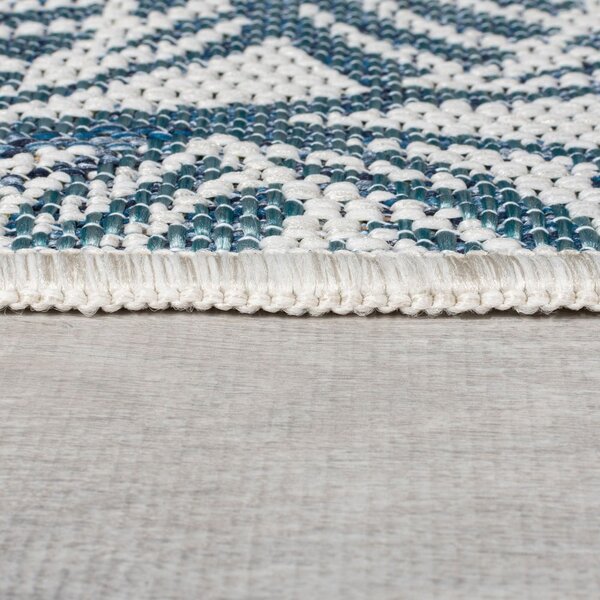 Zeleni/plavi unutarnji i vanjski tepih 120x170 cm Bella Leaf – Flair Rugs
