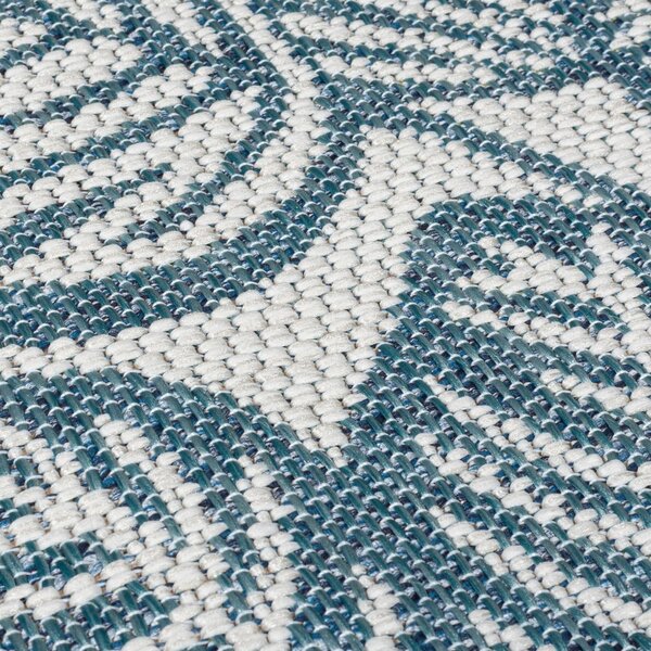 Zeleni/plavi unutarnji i vanjski tepih 120x170 cm Bella Leaf – Flair Rugs