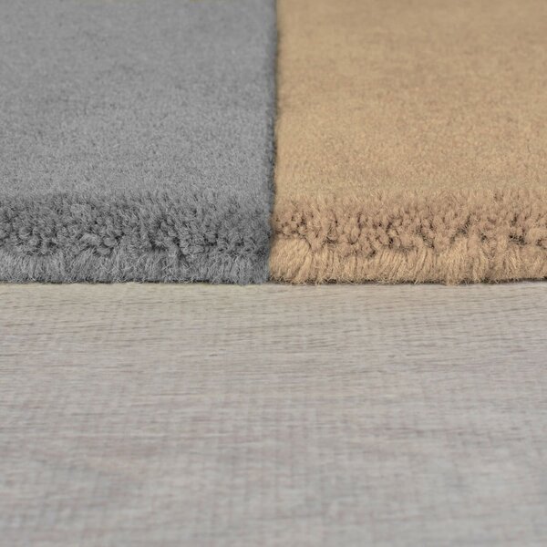Crni/sivi ručno rađen vunen tepih 150x240 cm Lozenge Monochrome – Flair Rugs
