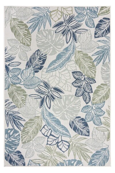 Zeleni/plavi unutarnji i vanjski tepih 120x170 cm Bella Leaf – Flair Rugs