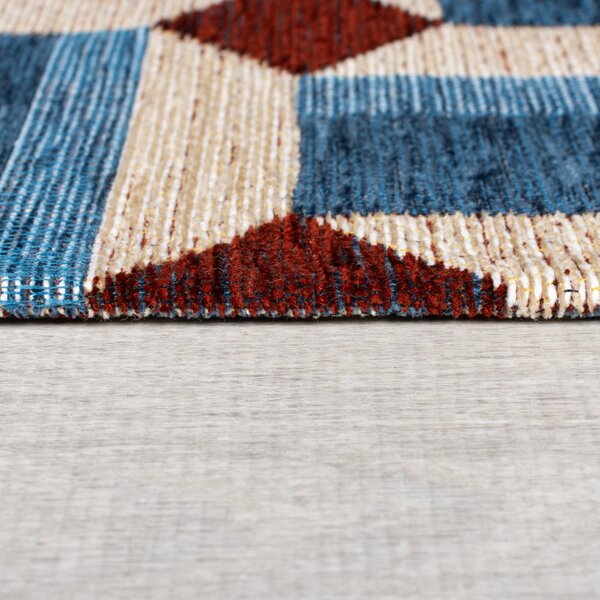 Plava staza 60x230 cm Lennox Geometric – Flair Rugs