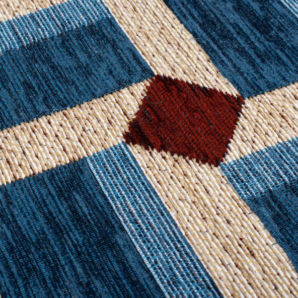 Plava staza 60x230 cm Lennox Geometric – Flair Rugs