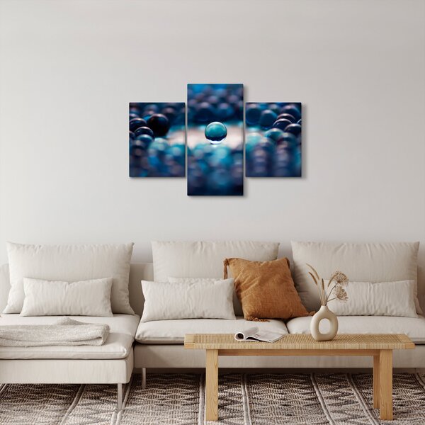 Slika - Plave kuglice (90x60 cm)