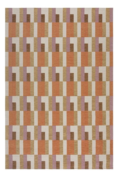 Narančasti/u prirodnoj boji tepih 155x230 cm Riley Block Geo – Flair Rugs