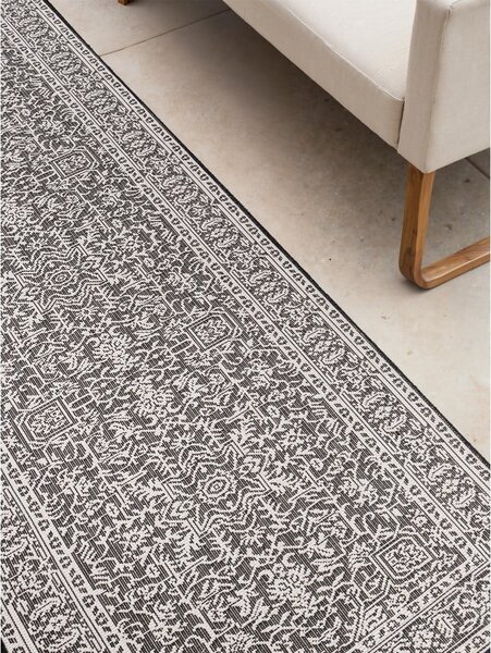 Crno-bijela unutarnja i vanjska staza 80x250 cm Duet Kona – NORTHRUGS