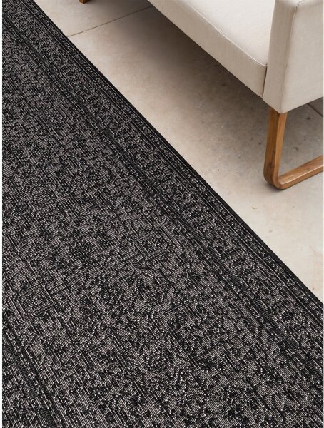 Crno-bijela unutarnja i vanjska staza 80x250 cm Duet Kona – NORTHRUGS