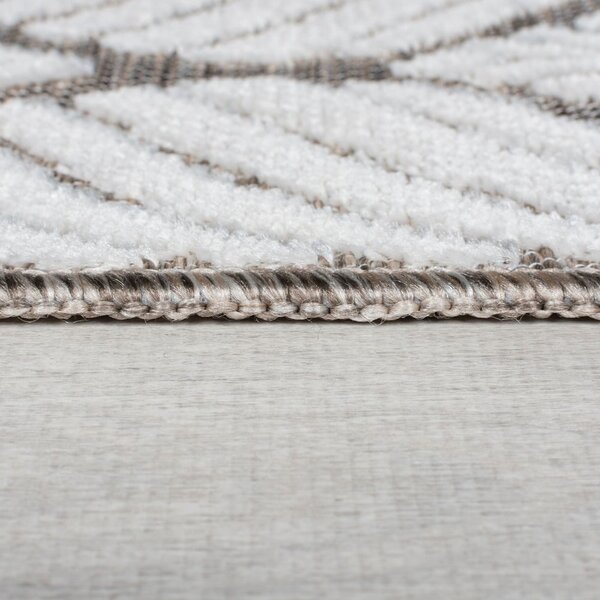 Unutarnji i vanjski tepih boje slonovače 80x150 cm Elm Leaf – Flair Rugs