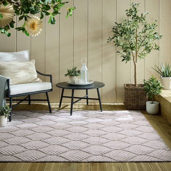 Unutarnji i vanjski tepih boje slonovače 80x150 cm Elm Leaf – Flair Rugs