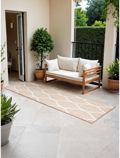 Bež/boje slonovače unutarnja i vanjska staza 80x250 cm Duet Liora – NORTHRUGS