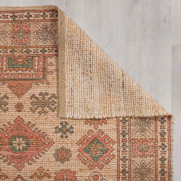 Ružičasti/boje terakote ručno rađen tepih od mješavine jute 160x230 cm Lana Jute – Flair Rugs