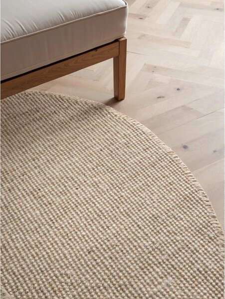Krem juten okrugli tepih ø 160 cm Bouclé Jaipur – Hanse Home