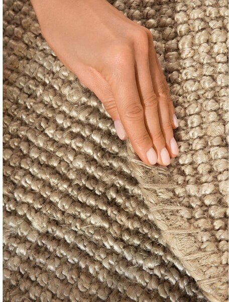 Krem juten okrugli tepih ø 160 cm Bouclé Jaipur – Hanse Home