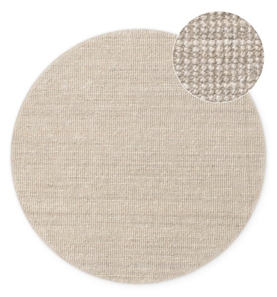 Krem juten okrugli tepih ø 160 cm Bouclé Jaipur – Hanse Home