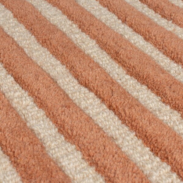 Ručno rađen vunen tepih boje terakote 150x240 cm Lozenge Terracotta – Flair Rugs