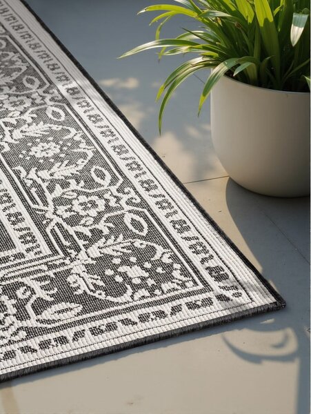 Crno-bijeli unutarnji i vanjski tepih 200x290 cm Duet Kona – NORTHRUGS