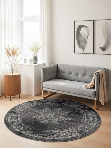 Sivi okrugli tepih ø 120 cm Gloria Lydia – Hanse Home
