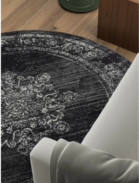 Sivi okrugli tepih ø 120 cm Gloria Lydia – Hanse Home