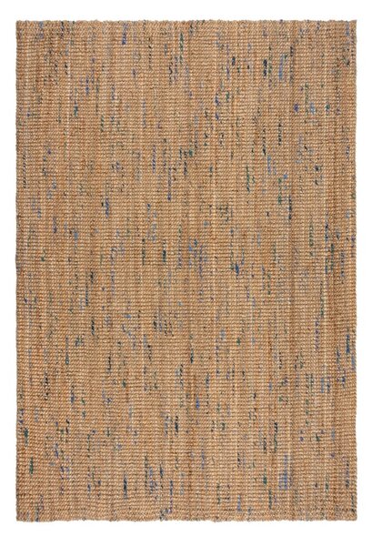 Plavi/u prirodnoj boji ručno rađen juten tepih 160x230 cm Jute Boucle Blue – Flair Rugs