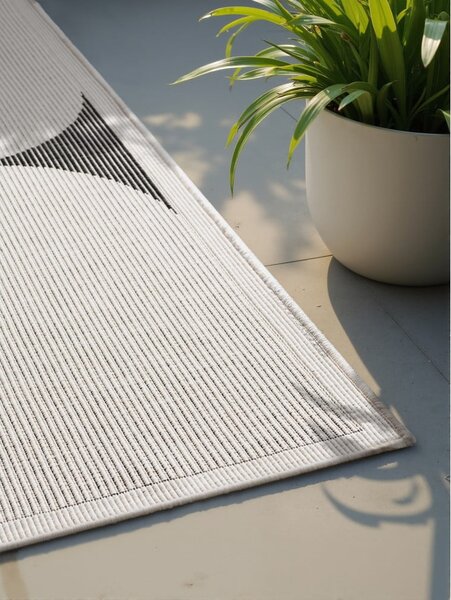 Crno-bijeli unutarnji i vanjski tepih 160x230 cm Duet Bowen – NORTHRUGS