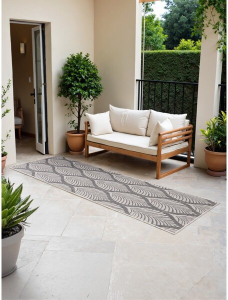 Siva/boje slonovače unutarnja i vanjska staza 80x250 cm Duet Liora – NORTHRUGS