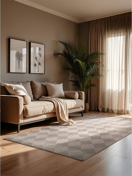 Bež tepih 120x170 cm Perles Tourmaline – Elle Decoration