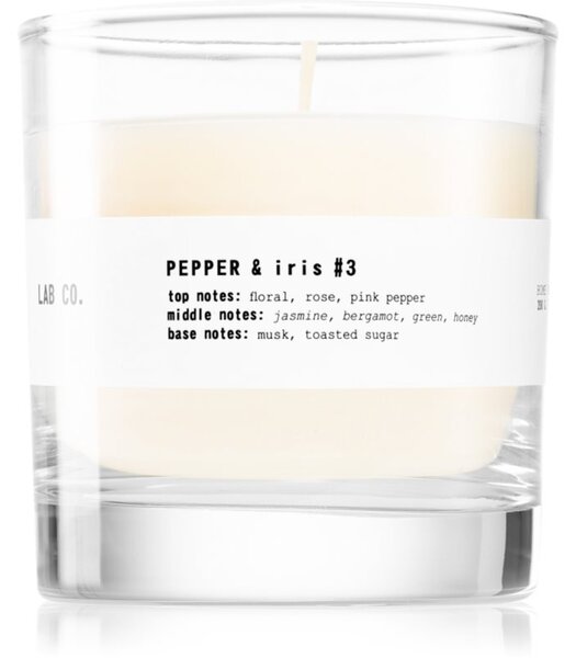 The Olphactory Lab Co. Pepper & Iris mirisna svijeća 200 g