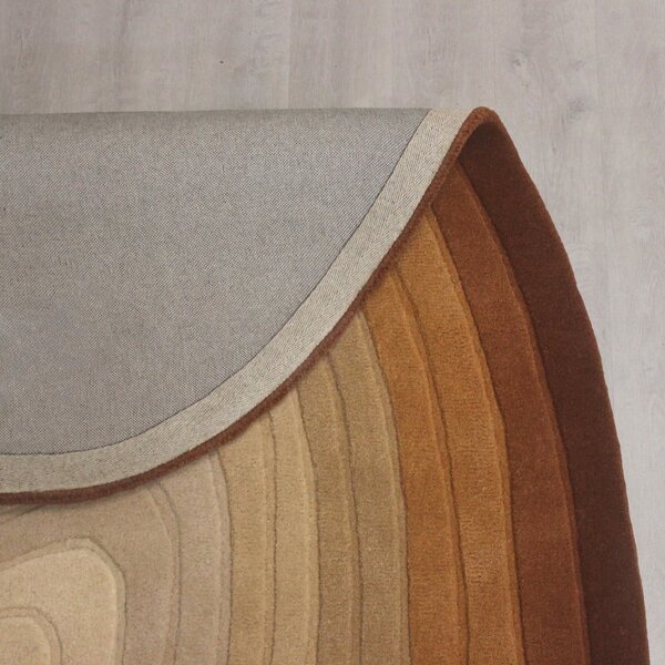 Ciglasti vunen tepih 160x230 cm Puddle Ombre Wool – Flair Rugs