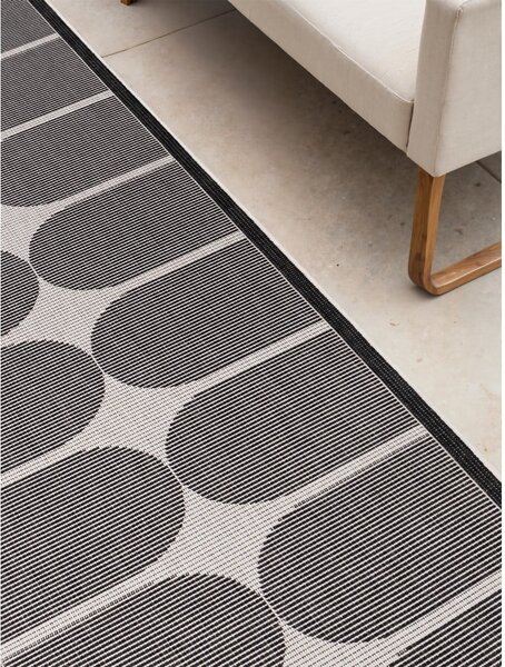 Crno-bijela unutarnja i vanjska staza 80x250 cm Duet Bowen – NORTHRUGS