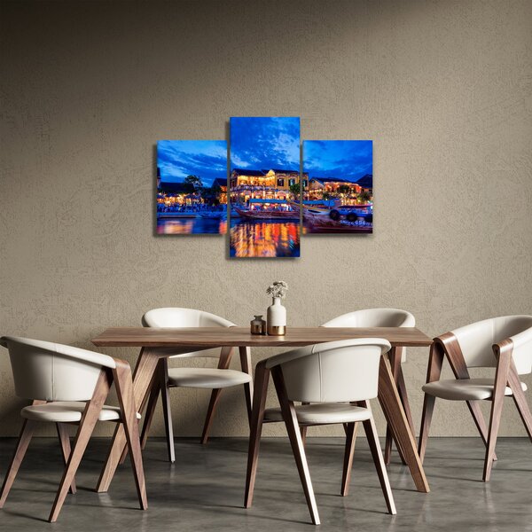 Slika noćnog grada Hoi An, Vijetnam (90x60 cm)