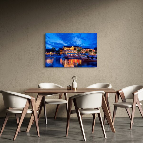 Slika noćnog grada Hoi An, Vijetnam (90x60 cm)