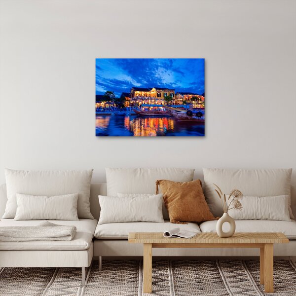 Slika noćnog grada Hoi An, Vijetnam (70x50 cm)