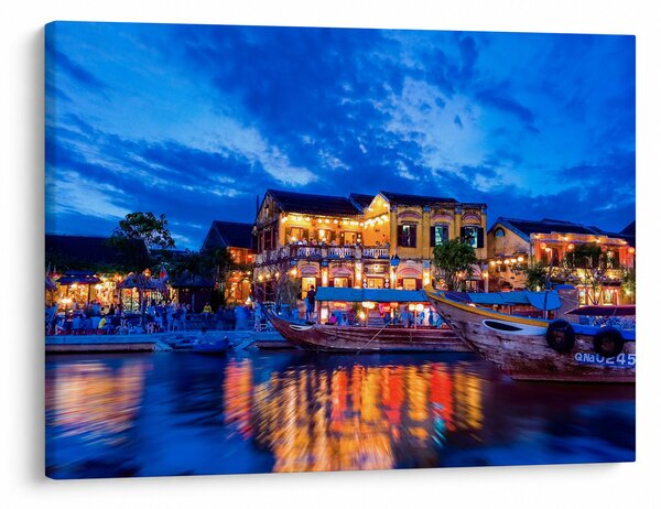 Slika noćnog grada Hoi An, Vijetnam (70x50 cm)
