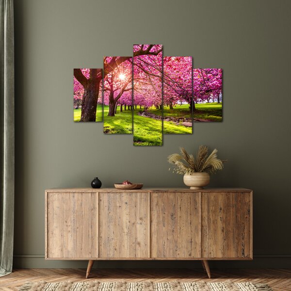 Slika procvjetalih trešanja, Hurd Park, Dover, New Jersey (150x105 cm)