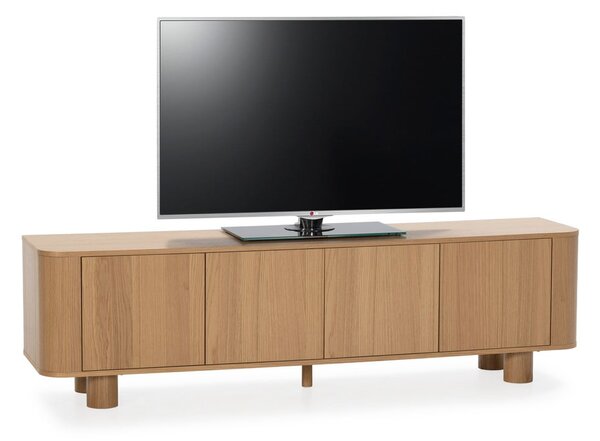 TV komoda u dekoru hrasta u prirodnoj boji 180x50,5x40 cm Padoc – MOME
