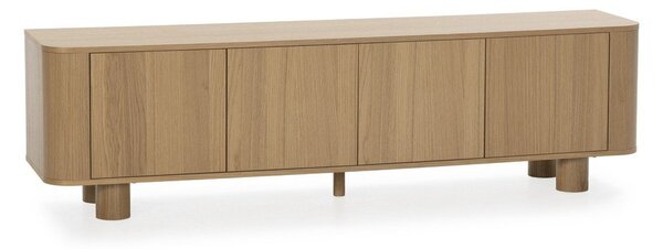 TV komoda u dekoru hrasta u prirodnoj boji 180x50,5x40 cm Padoc – MOME