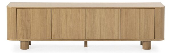 TV komoda u dekoru hrasta u prirodnoj boji 180x50,5x40 cm Padoc – MOME