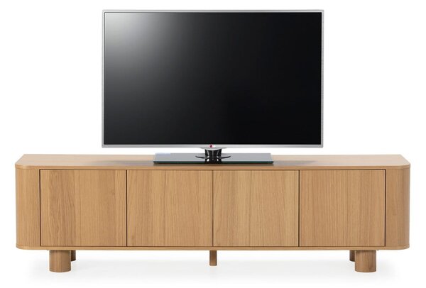 TV komoda u dekoru hrasta u prirodnoj boji 180x50,5x40 cm Padoc – MOME