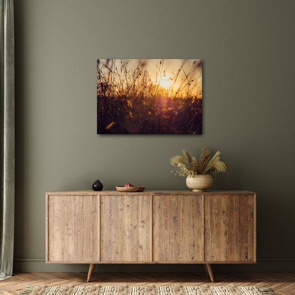 Slika polja pri zalasku sunca (70x50 cm)