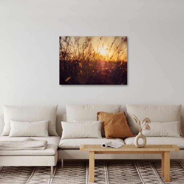 Slika polja pri zalasku sunca (70x50 cm)