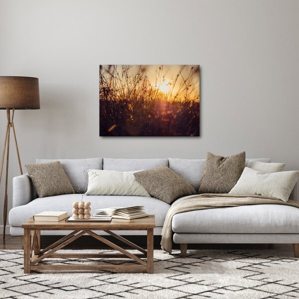 Slika polja pri zalasku sunca (70x50 cm)