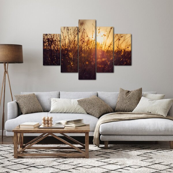 Slika polja pri zalasku sunca (150x105 cm)
