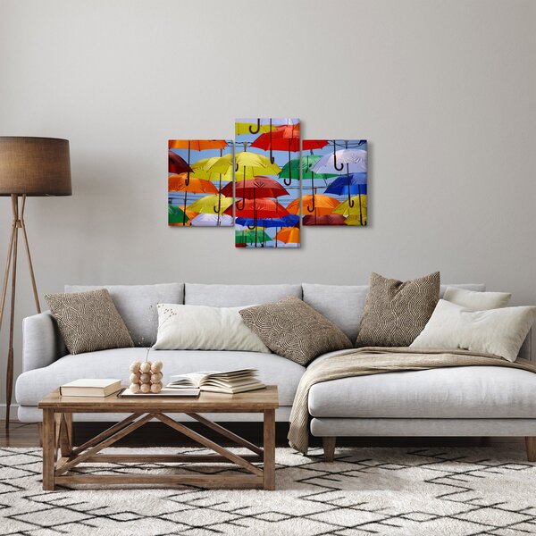 Slika šarenih kišobrana (90x60 cm)