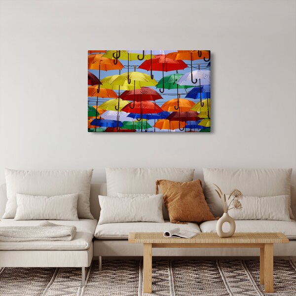 Slika šarenih kišobrana (90x60 cm)