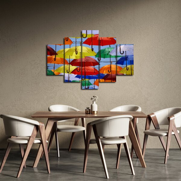 Slika šarenih kišobrana (150x105 cm)