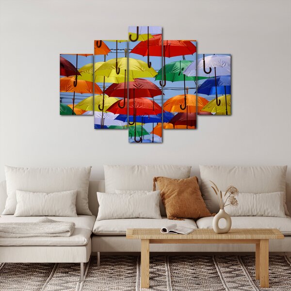 Slika šarenih kišobrana (150x105 cm)