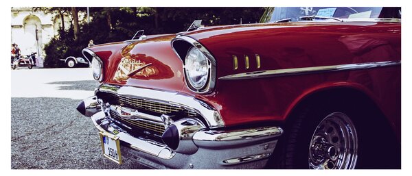 Slika starog automobila (120x50 cm)